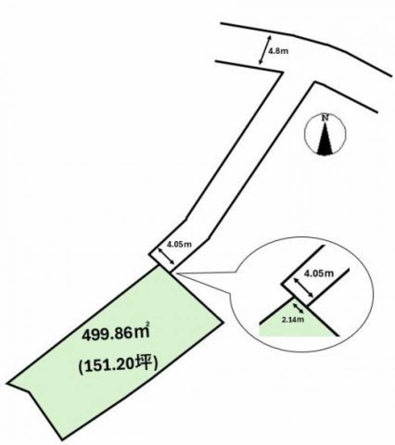 松山市河野中須賀  の区画図