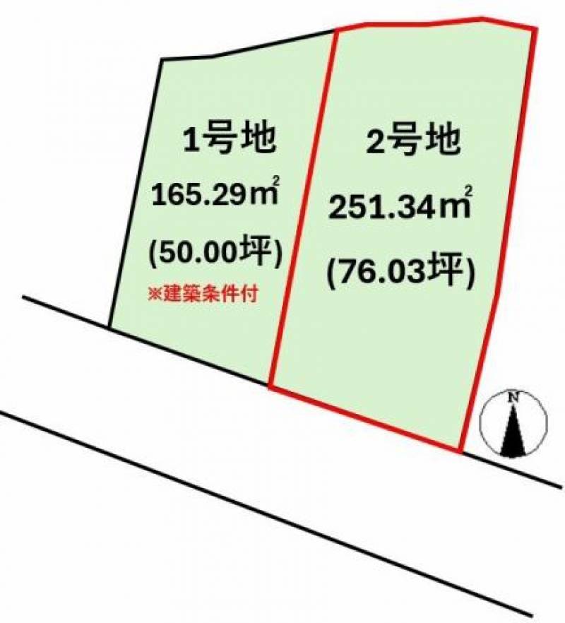 松山市平井町  の区画図