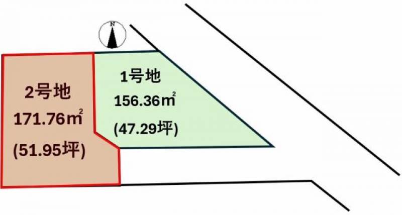 松山市南吉田町  の区画図