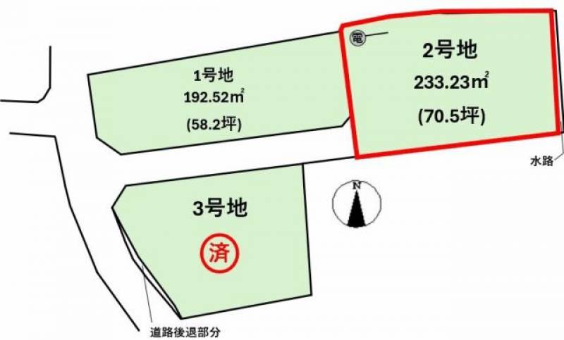 松山市太山寺町  の区画図