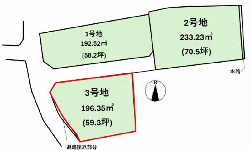 松山市太山寺町  の区画図