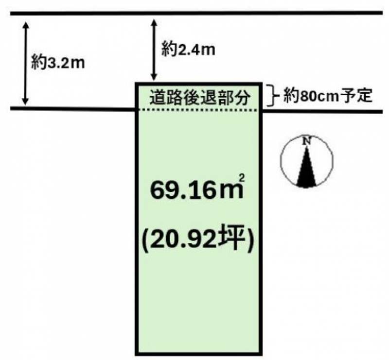 松山市中一万町  の区画図