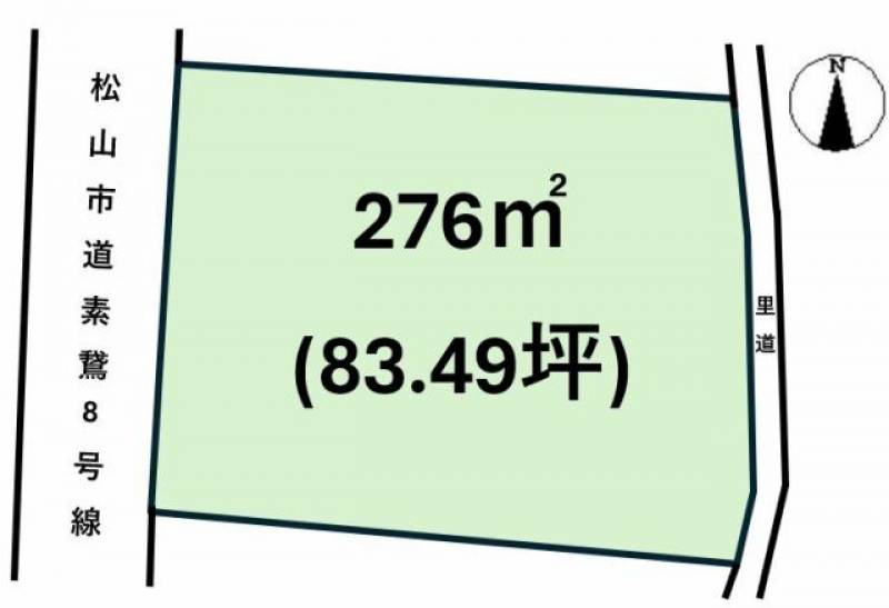 松山市立花  の区画図