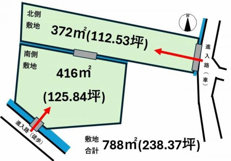 松山市大橋町  の区画図