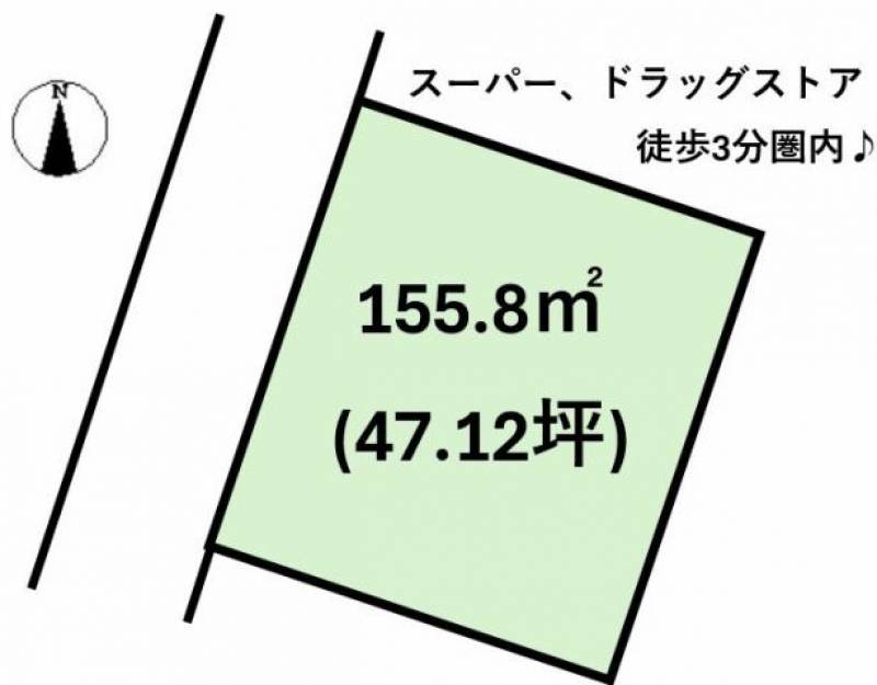 伊予郡松前町筒井  の区画図