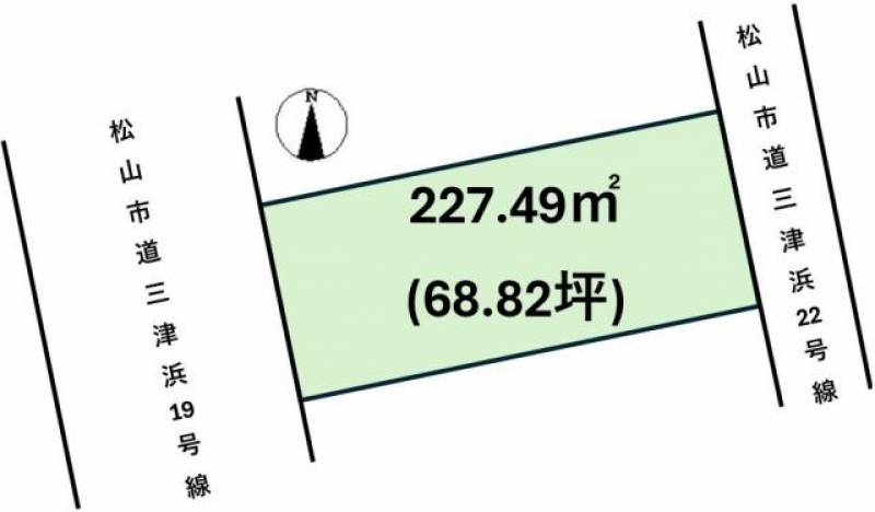 松山市三津  の区画図