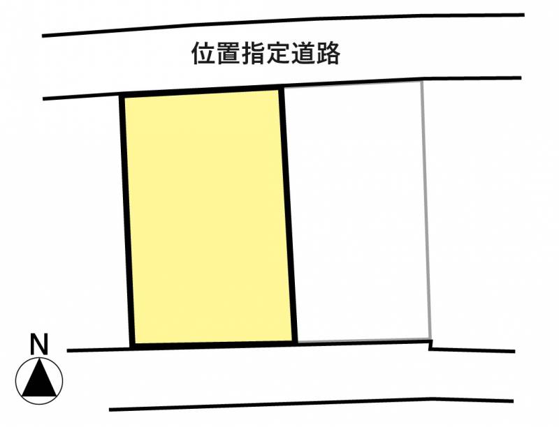 松山市中村 西の区画図