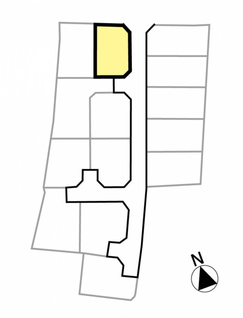 松山市久保 久保14区画2号地の区画図
