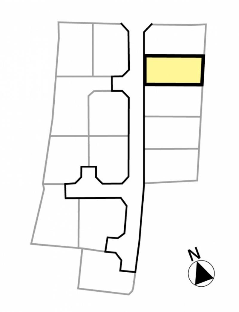 松山市久保 久保14区画4号地の区画図