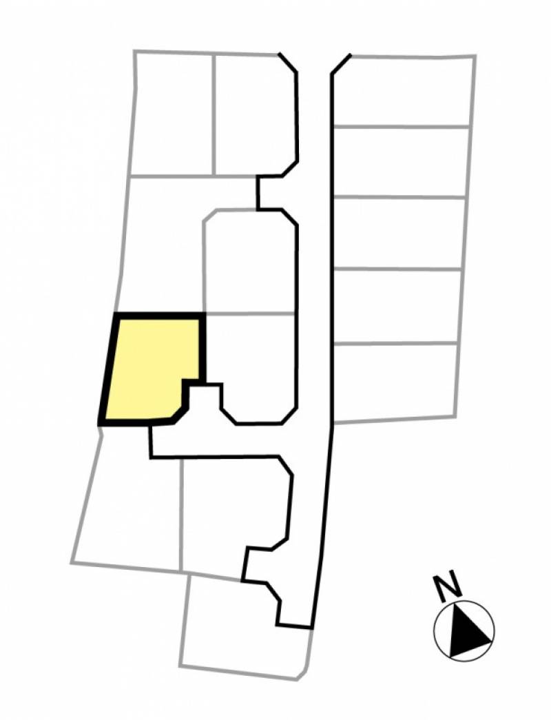 松山市久保 久保14区画11号地の区画図