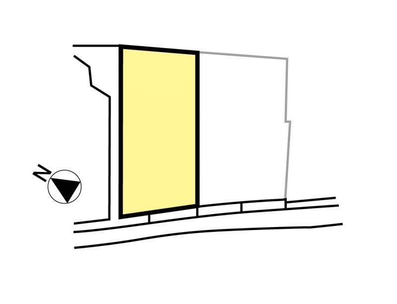 伊予市下三谷 下三谷2区画1号地の区画図