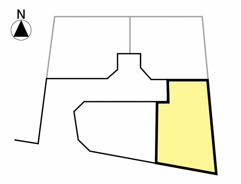 松山市石手 石手5丁目4区画3号地の区画図