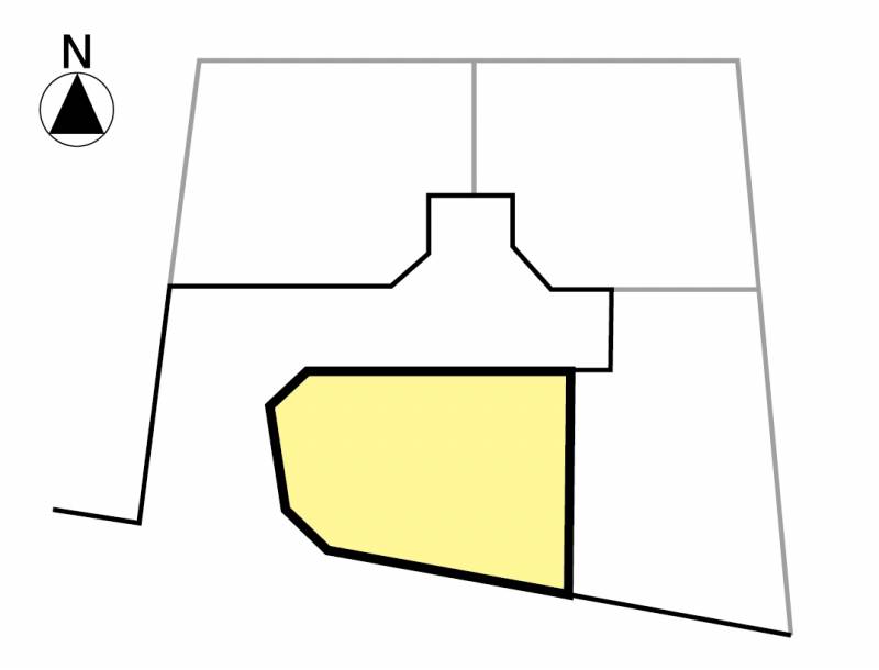 松山市石手 石手5丁目4区画4号地の区画図