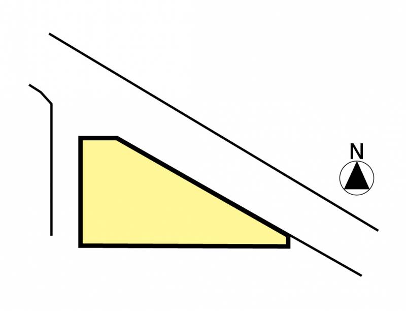 松山市土居田町 土居田町1区画1号地の区画図