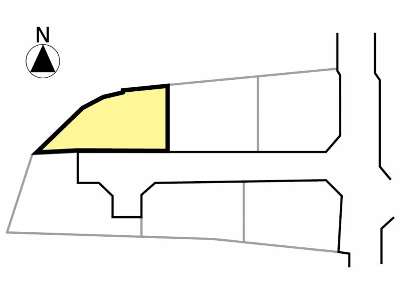 松山市土居町 土居町5区画3号地の区画図