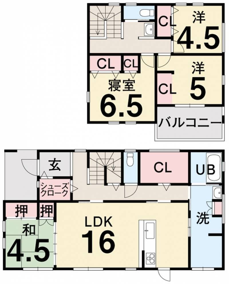 松山市春美町 一戸建 グレースタウン春美町の間取り画像