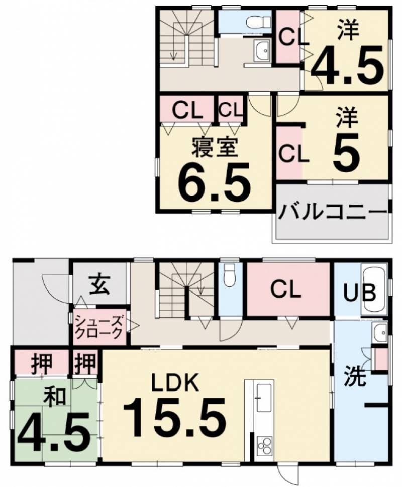 松山市春美町 一戸建 グレースタウン春美町の間取り画像