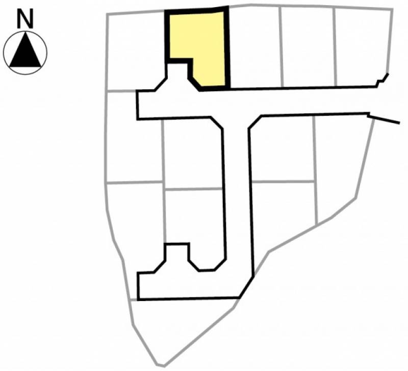 松山市高岡町 グレースタウン高岡町4号地の区画図