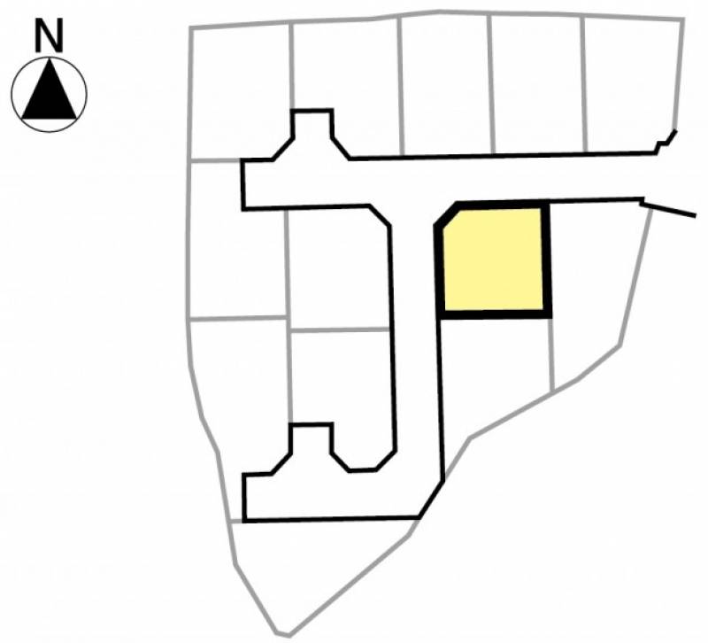 松山市高岡町 グレースタウン高岡町10号地の区画図