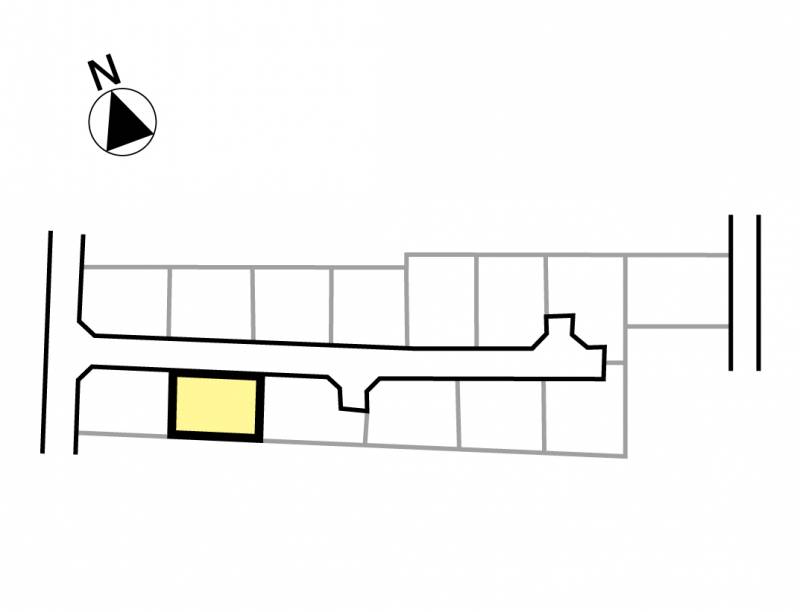松山市北条辻 グレースタウン北条辻Ⅱ13号地の区画図