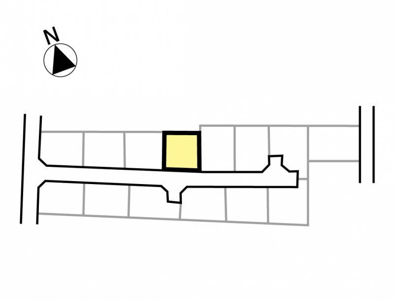松山市北条辻 グレースタウン北条辻Ⅱ4号地の区画図