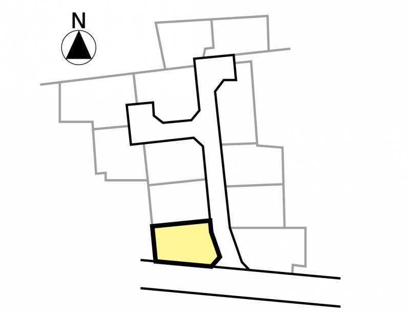 伊予郡松前町筒井 ハーモニータウン筒井6期1号地の区画図