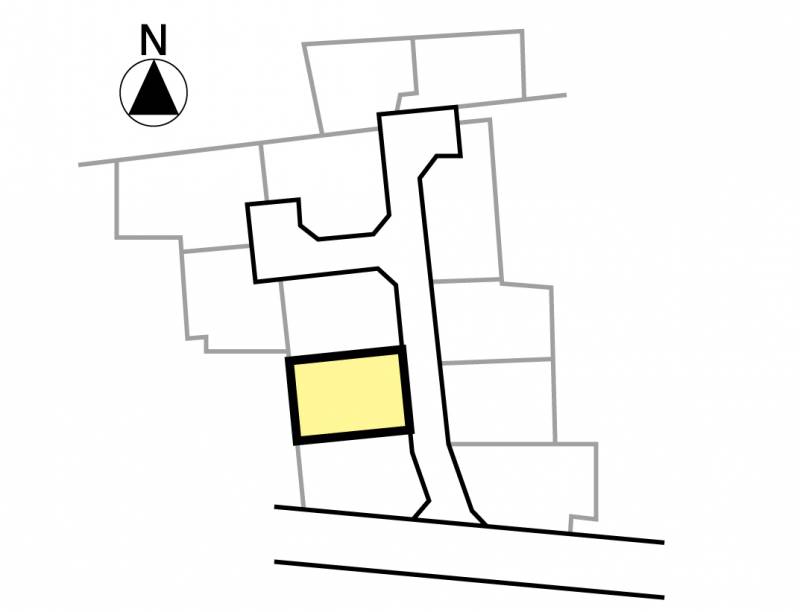 伊予郡松前町筒井 ハーモニータウン筒井6期2号地の区画図