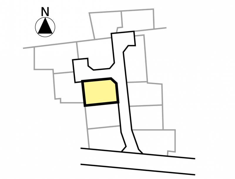 伊予郡松前町筒井 ハーモニータウン筒井6期3号地の区画図