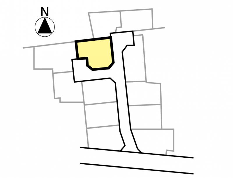 伊予郡松前町筒井 ハーモニータウン筒井6期6号地の区画図