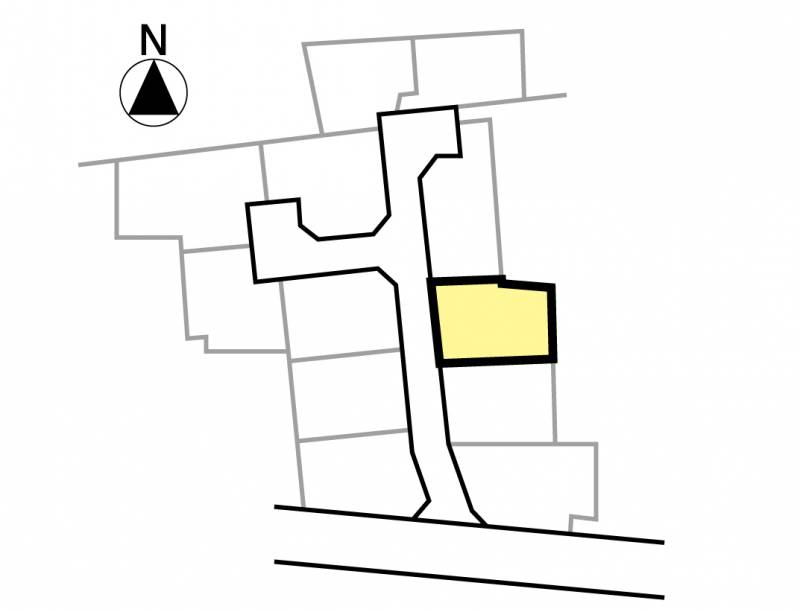 伊予郡松前町筒井 ハーモニータウン筒井6期10号地の区画図