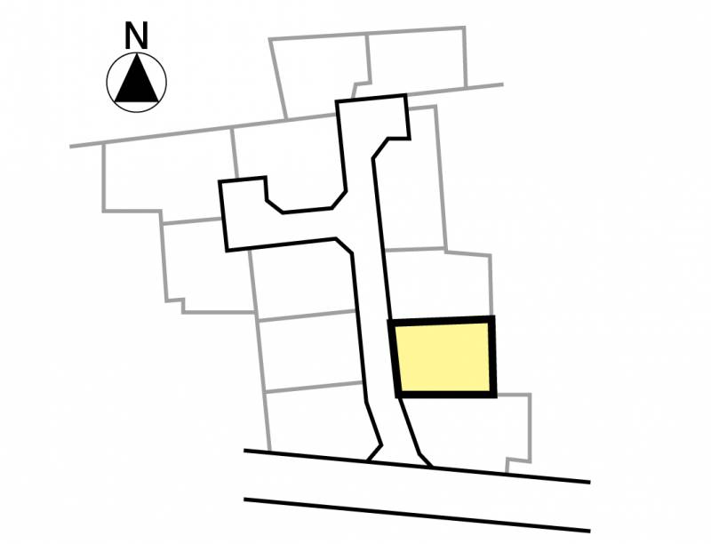 伊予郡松前町筒井 ハーモニータウン筒井6期11号地の区画図