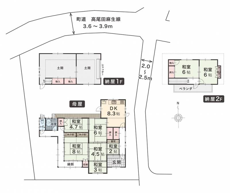 伊予郡砥部町高尾田 一戸建 の間取り画像