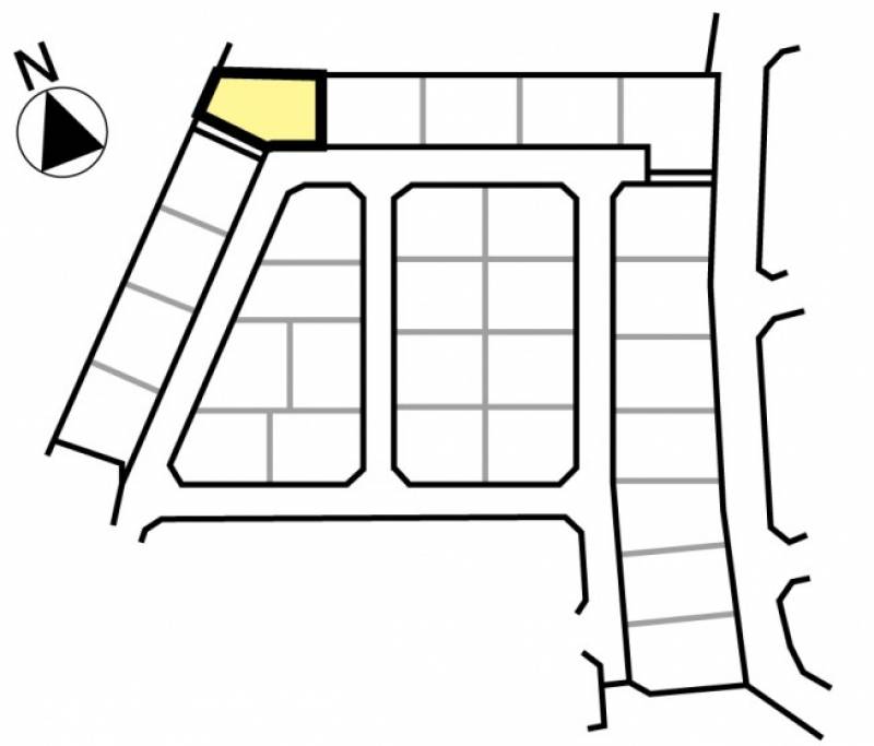 松山市西垣生町 ミセスタウン西垣生町 第二期5号地の区画図