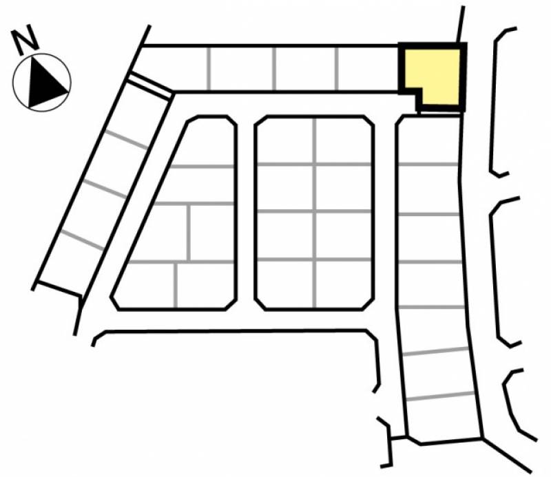 松山市西垣生町 ミセスタウン西垣生町 第二期9号地の区画図