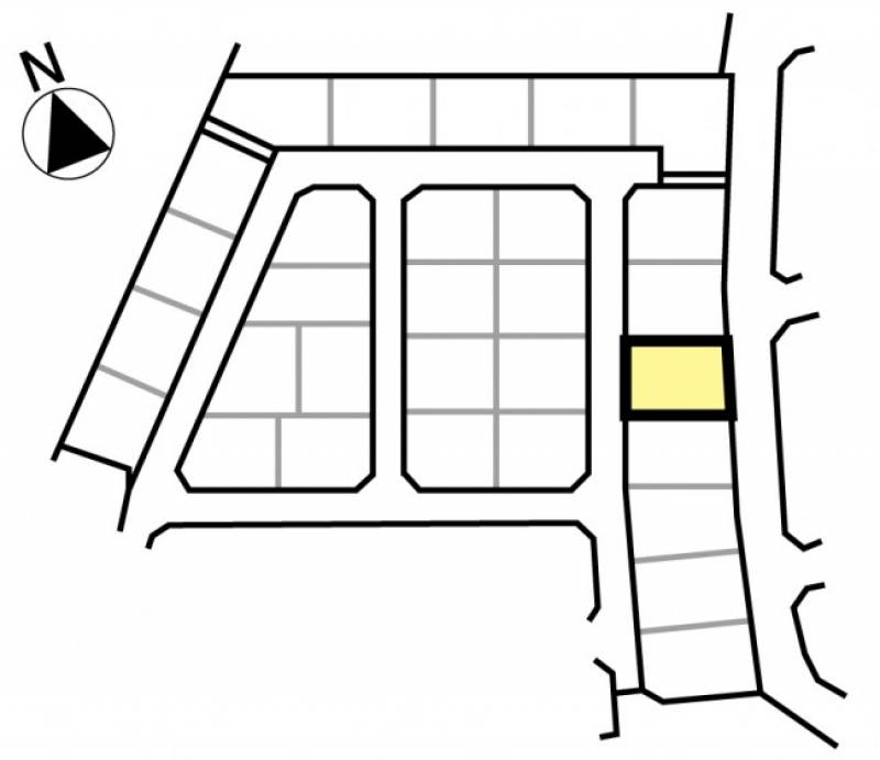 松山市西垣生町 ミセスタウン西垣生町 第二期12号地の区画図