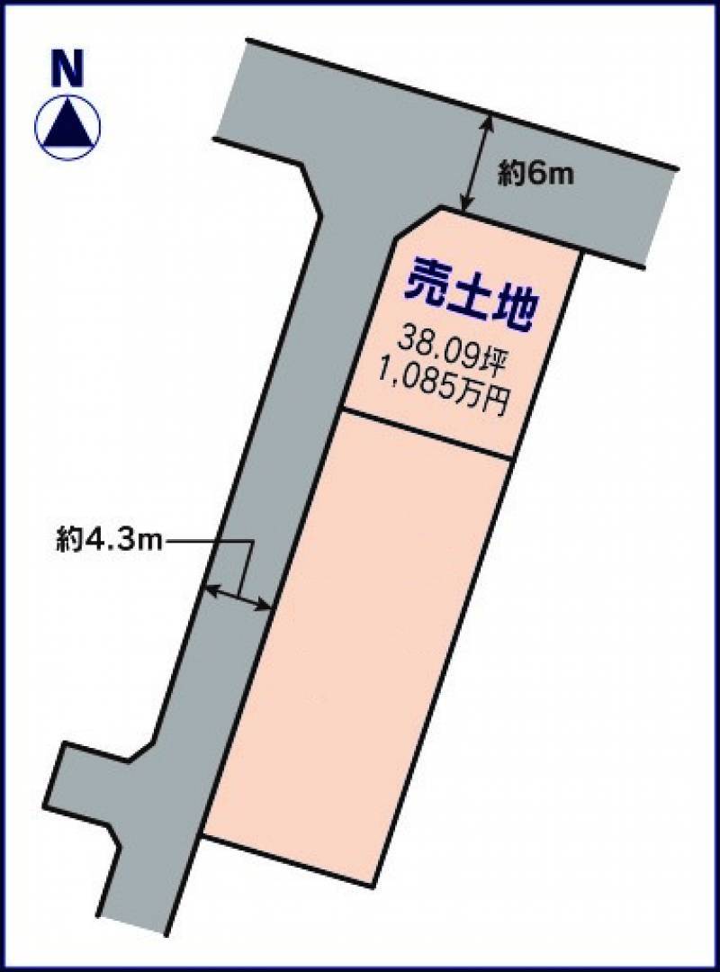 伊予郡松前町筒井 の区画図