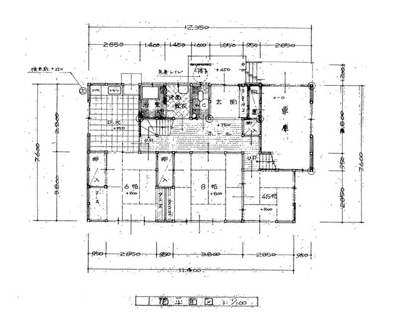 松山市溝辺町 一戸建 の間取り画像