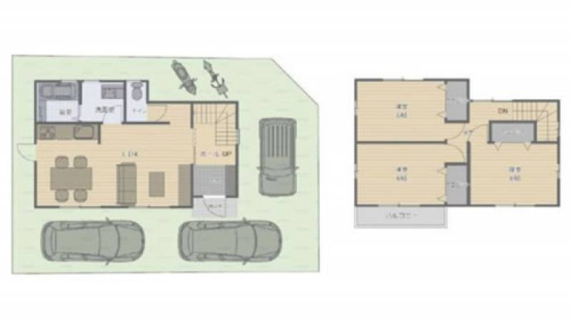 松山市南江戸 一戸建 の間取り画像