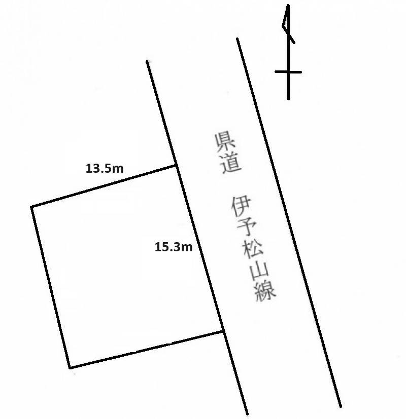 松山市別府町 別府町売土地の区画図