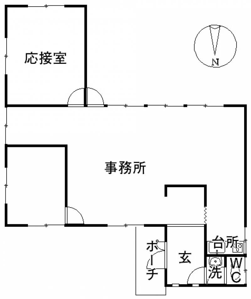 松山市土手内 一戸建 の間取り画像