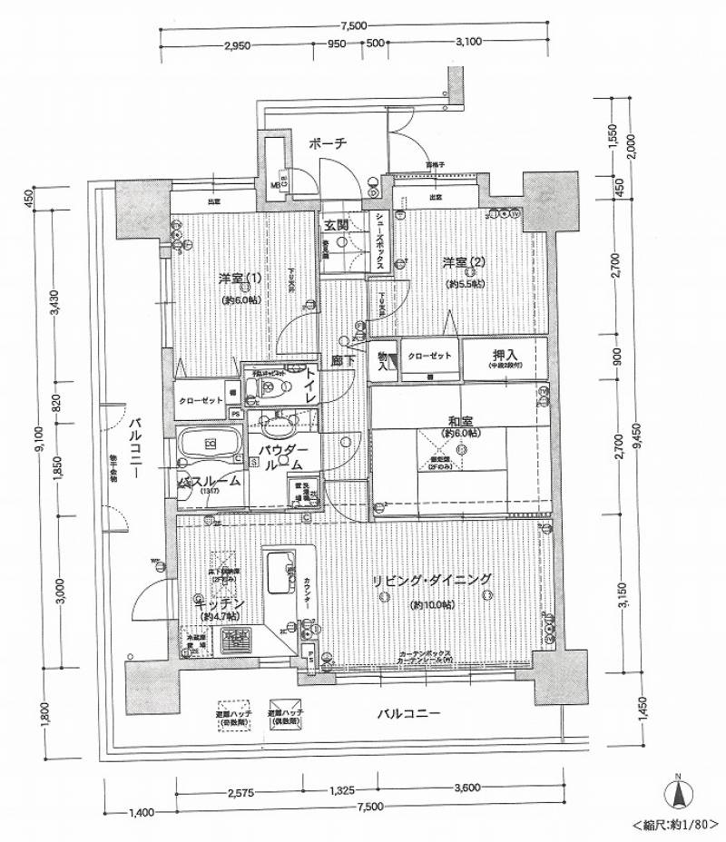 パークベルズ竹原 の間取り画像