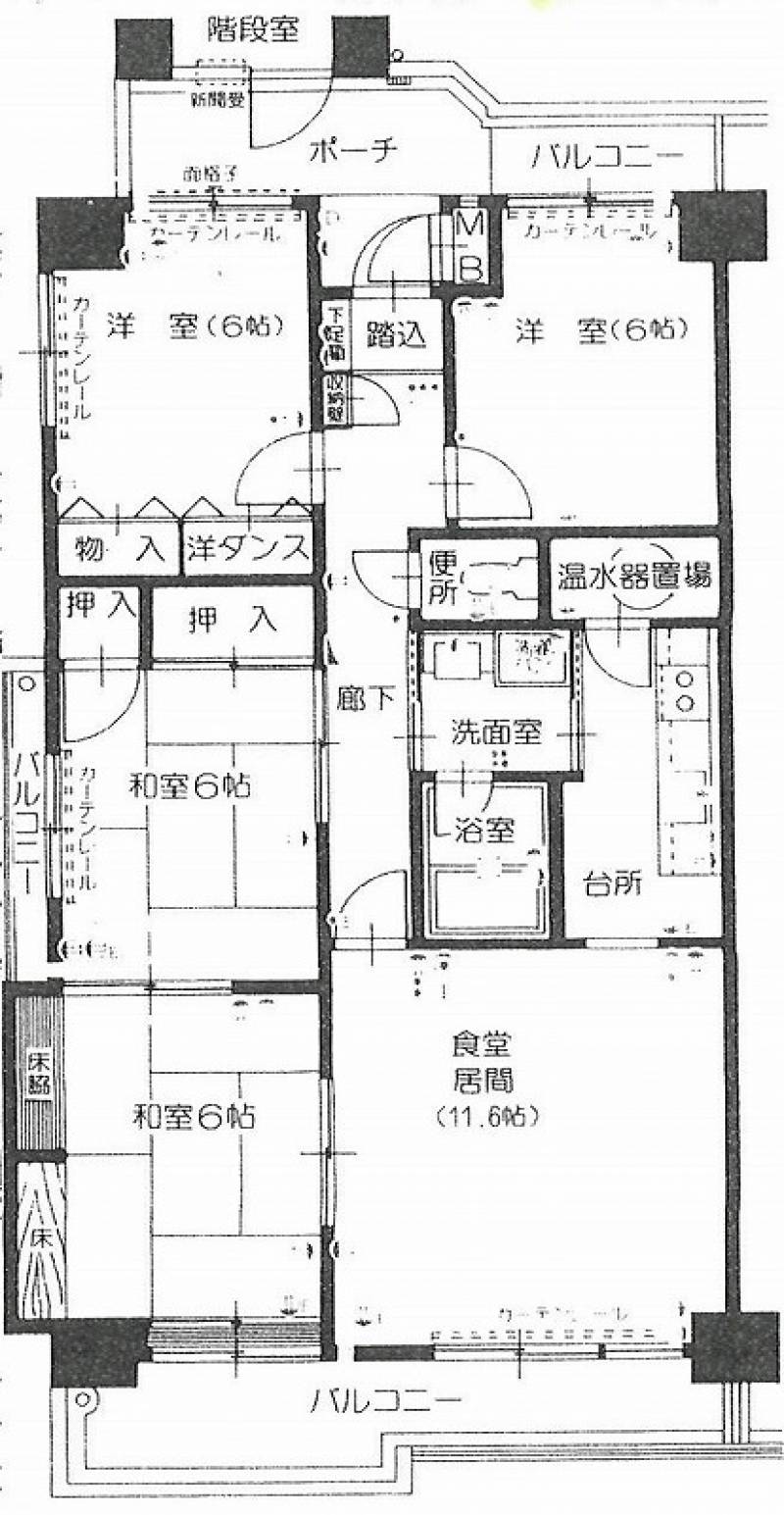 労住協永木町東ハイツ の間取り画像