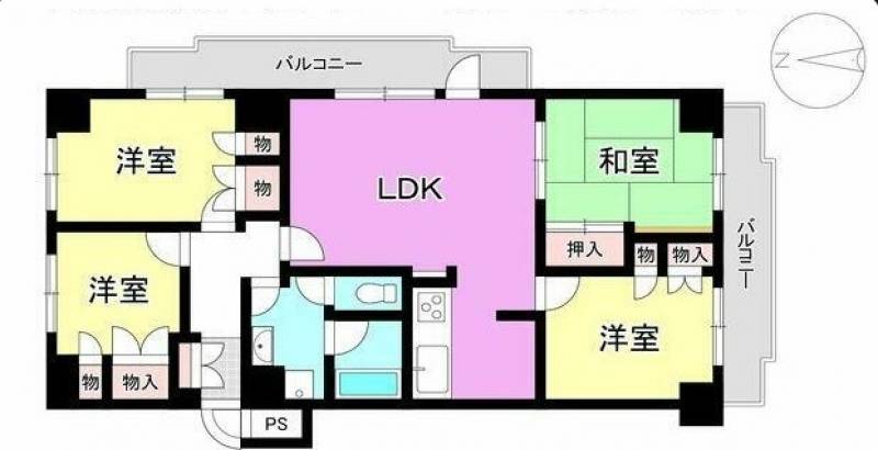 ライオンズマンション三番町 の間取り画像