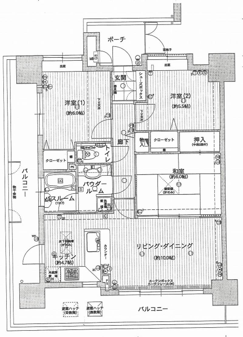 パークベルズ竹原 の間取り画像