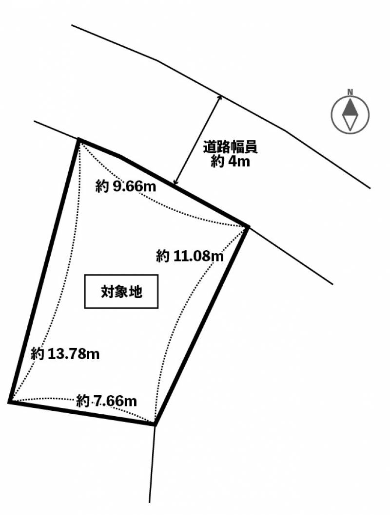 東温市南方 の区画図