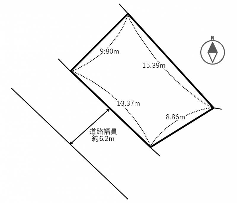松山市北久米町 の区画図