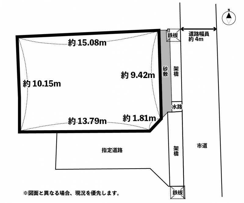 松山市余戸東 の区画図