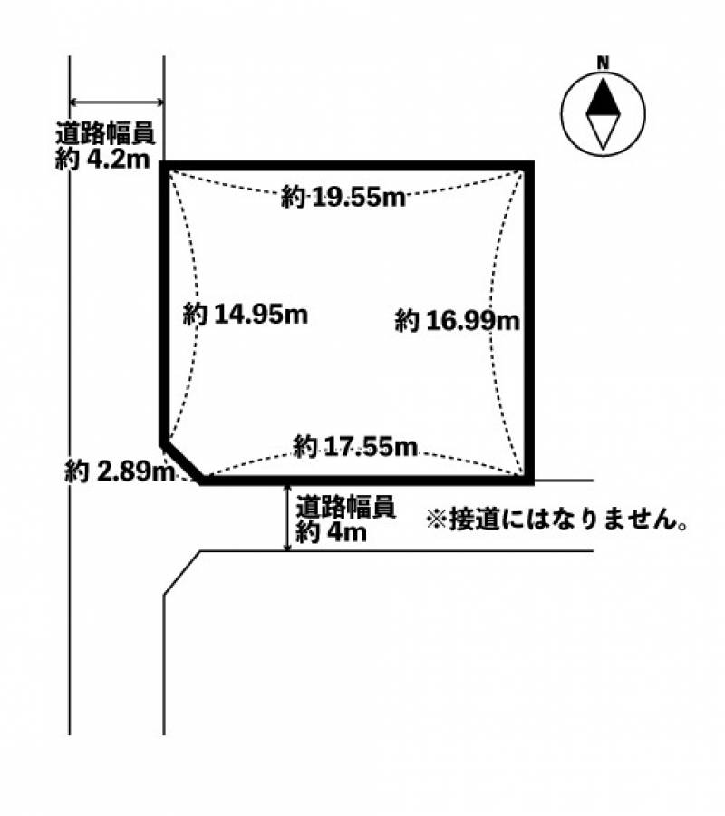 松山市土居田町 の区画図