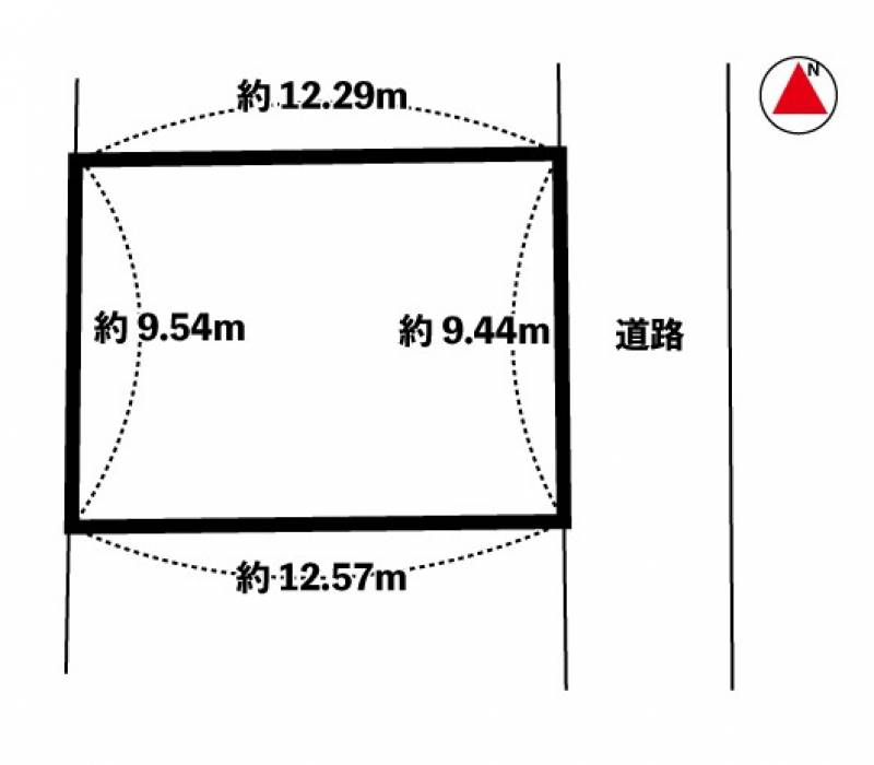 松山市南久米町 の区画図