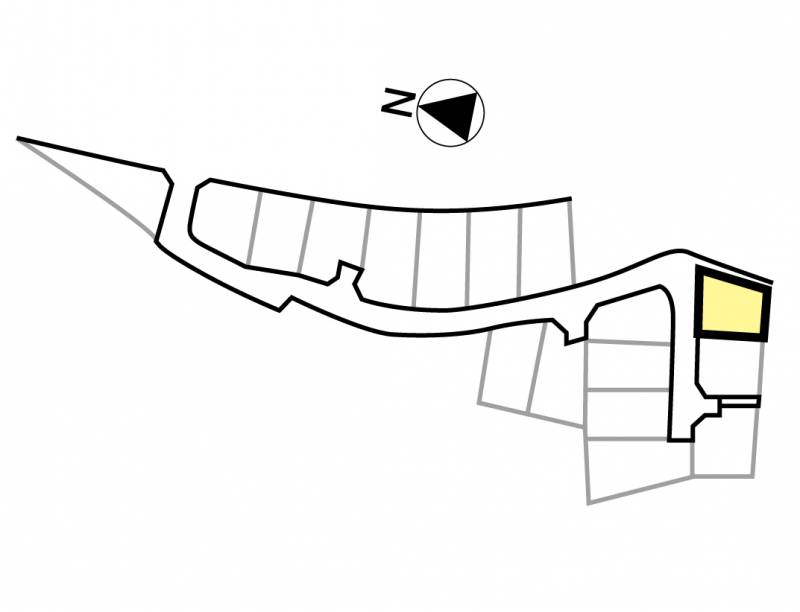松山市東石井 メルティータウン東石井9号地の区画図
